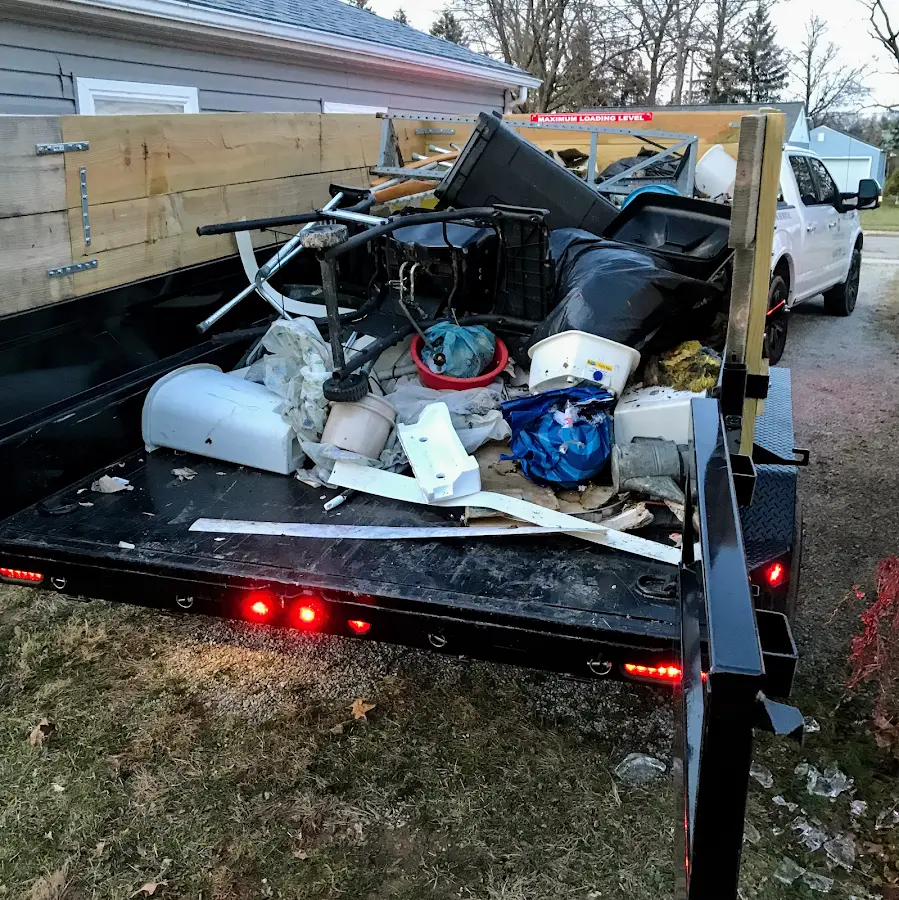 Roll-off dumpster delivered to a residential driveway in Brushy Creek